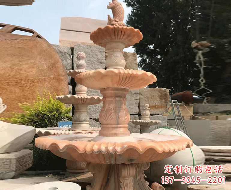宁波精美的黄锈石喷泉雕塑黄锈石喷泉雕塑是一种…