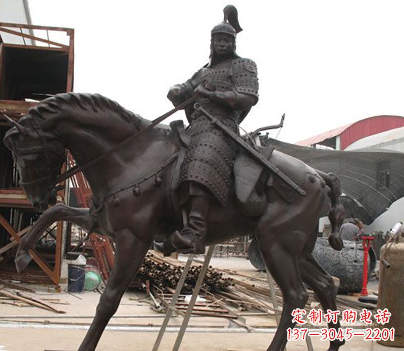 宁波将军骑马人物铜雕