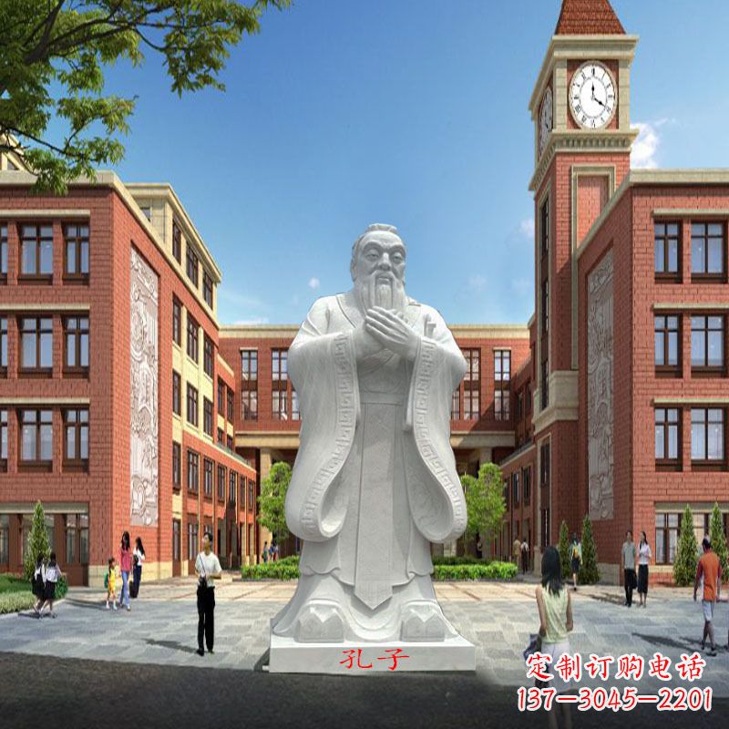 宁波胶州东湖孔子雕像