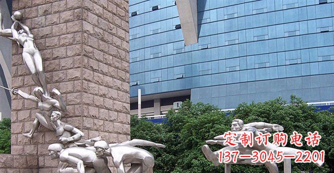 宁波不锈钢运动员人物雕塑