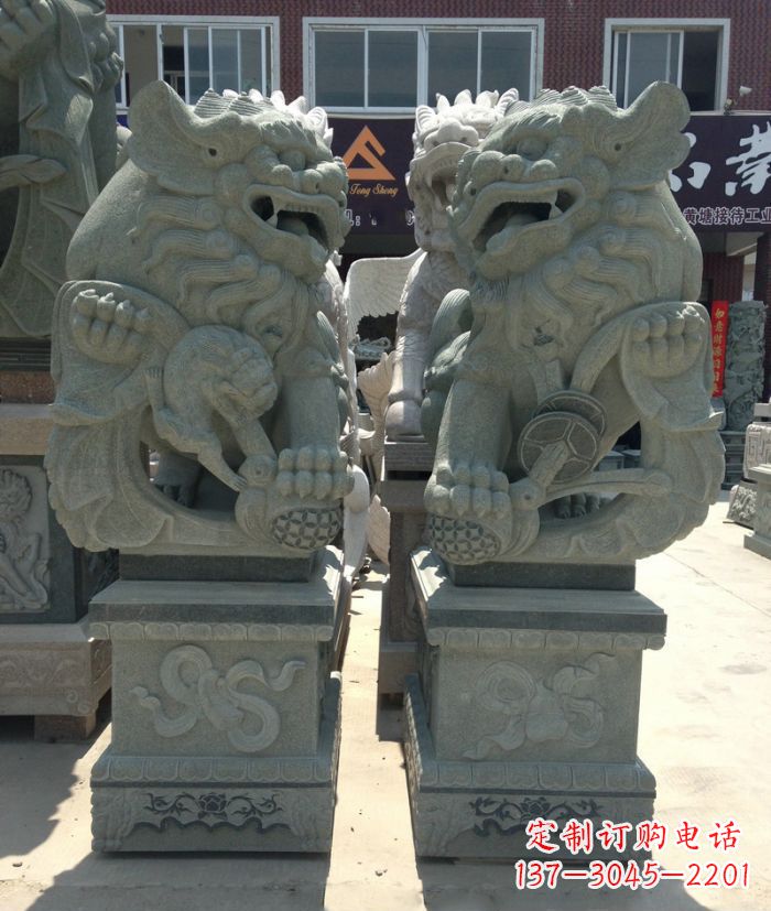 宁波南方风石雕狮子,纯手工为你独一无二
