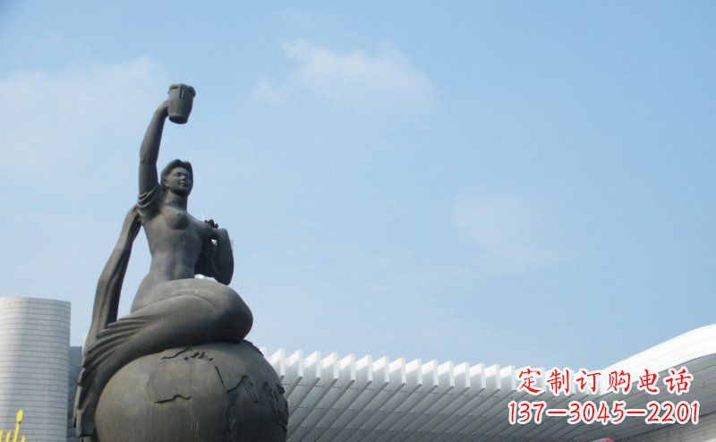 宁波中领雕塑推出的精美雕塑——铜铸地球塑像,…