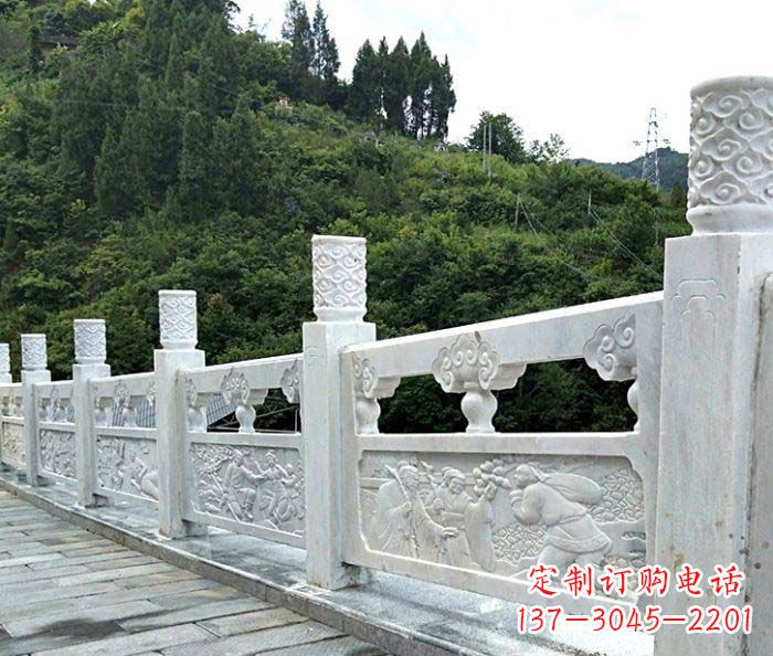 宁波景区大理石栏板石雕 (4)
