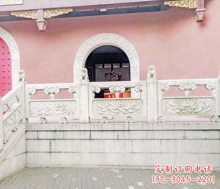 宁波景区大理石栏板石雕 (3)
