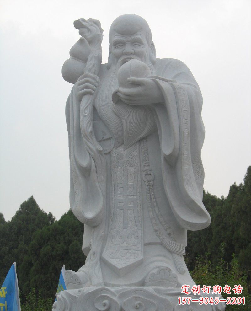 宁波大理石老寿星雕塑,重现传统文化的美好