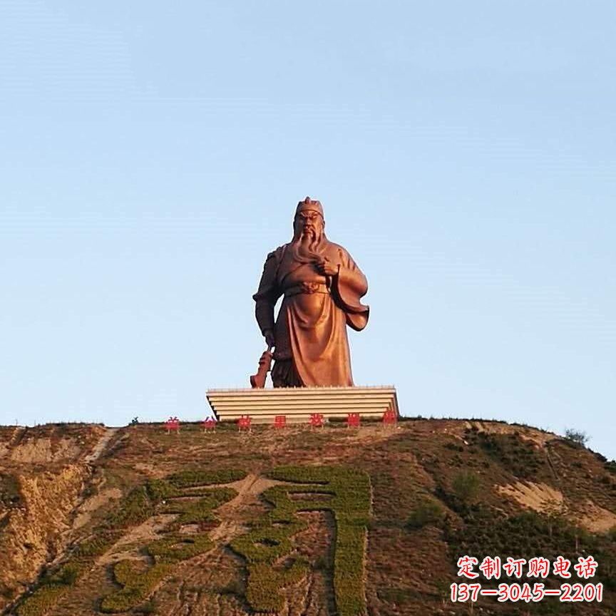 宁波中领雕塑精心打造的历史名将关公雕像