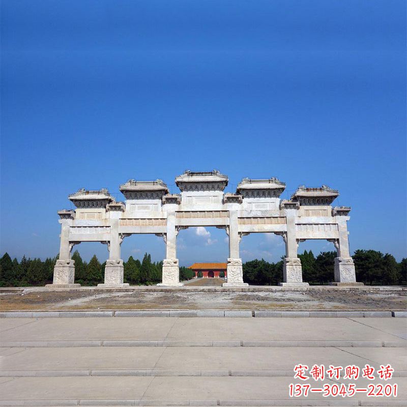 宁波山西景区牌楼石雕,让您的景区更加绚丽多彩