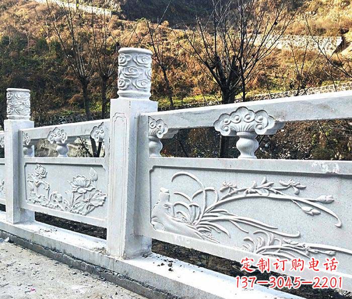 宁波领雕-汉白玉石浮雕栏板