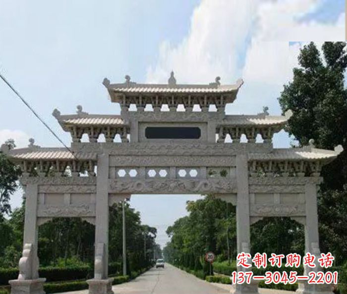 宁波高品质牌坊石雕,专为客户量身定制