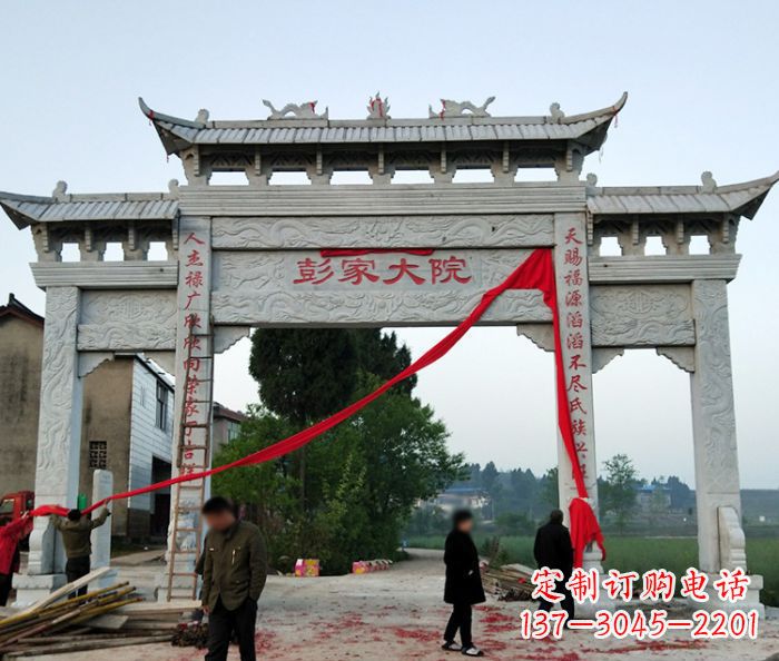 宁波中领雕塑:牌坊石雕精美纷呈