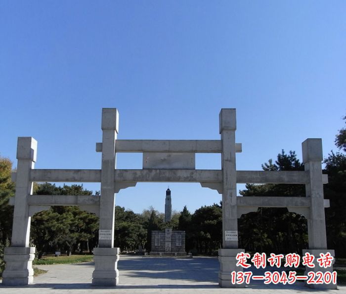 宁波中领雕塑石雕牌坊定制