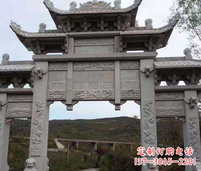 宁波地标性的三门石雕牌坊