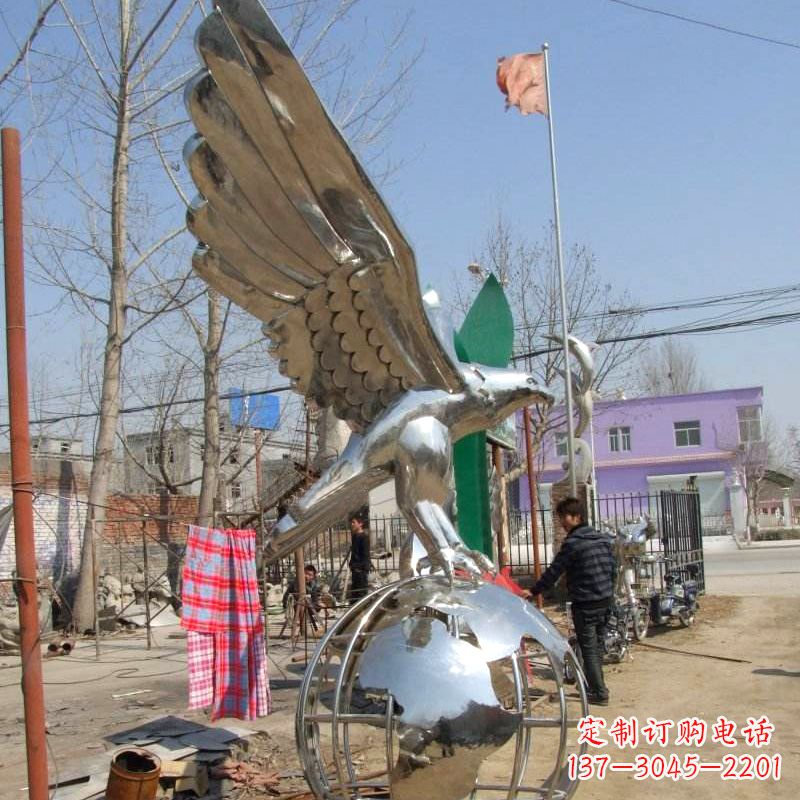 宁波镜面老鹰不锈钢雕塑