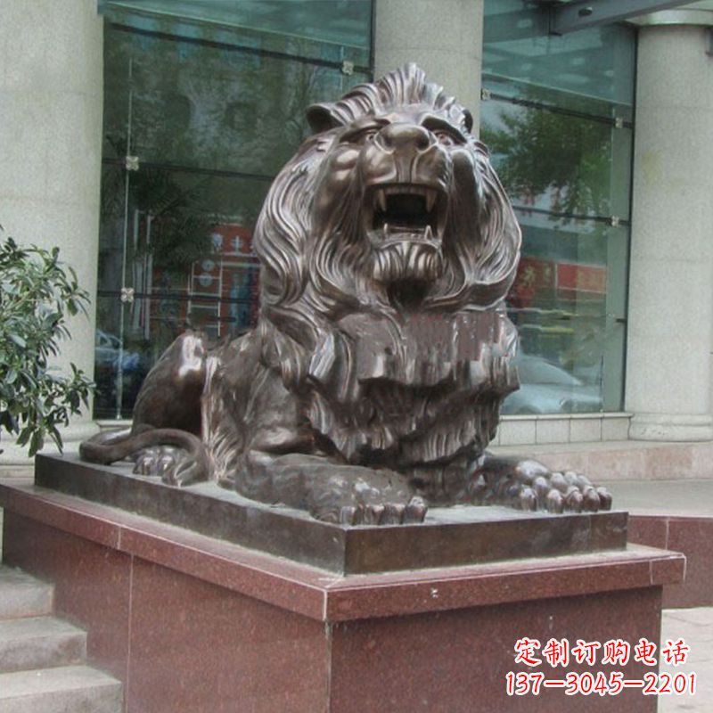 宁波传统工艺,百年老店,狮子铜雕塑