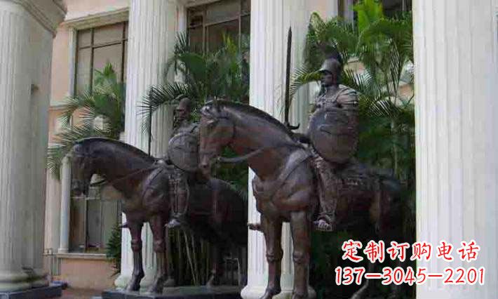 宁波骑马铜雕士兵:增添宏伟气派