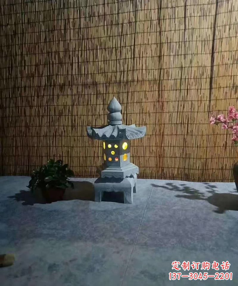 宁波专业设计、制作酒店石灯雕塑