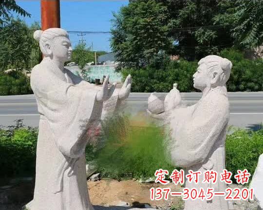 宁波孔融让梨古代石雕