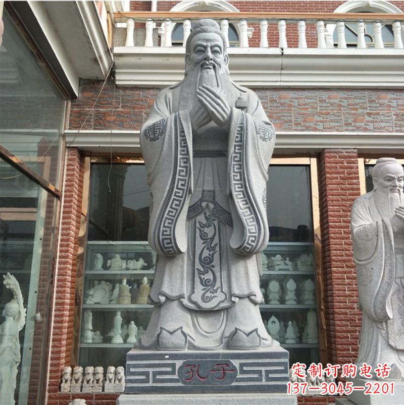 宁波传承历史的伟大孔子雕塑