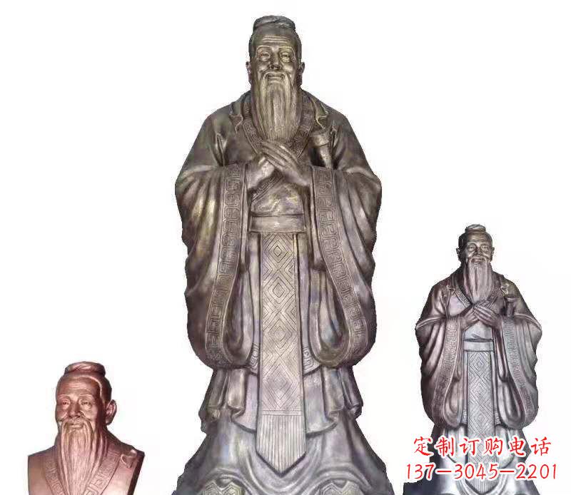 宁波孔子雕塑校园人物雕塑户外摆件