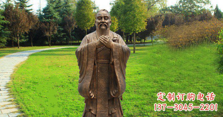 宁波传承中国历史文化,具有永恒魅力的孔子公园铜雕