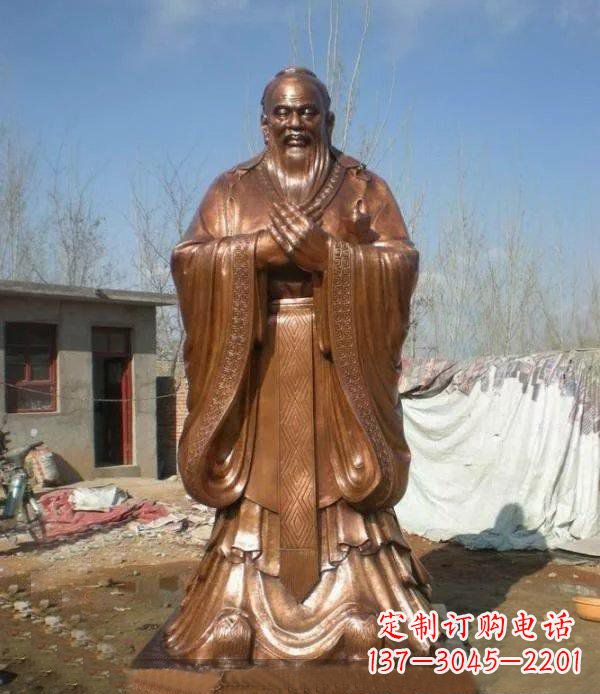 宁波孔子古代名人铜雕
