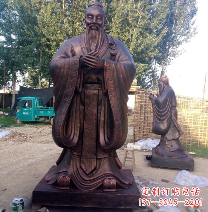 宁波具有传奇色彩的孔子雕塑