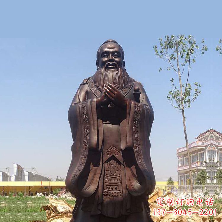 宁波孔子铜雕塑,传承中华文化的传奇精品