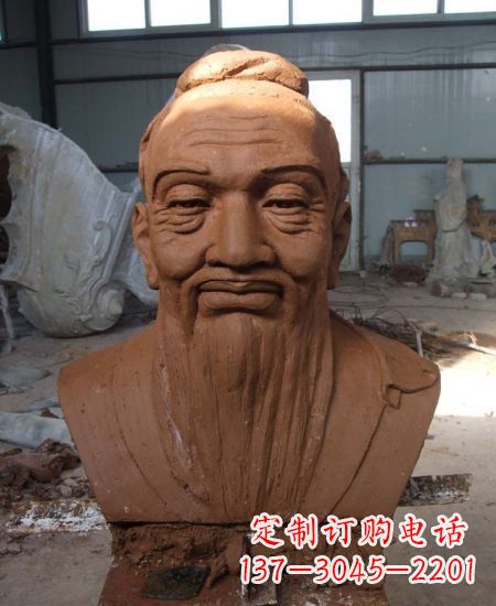 宁波孔子铜雕像泥塑