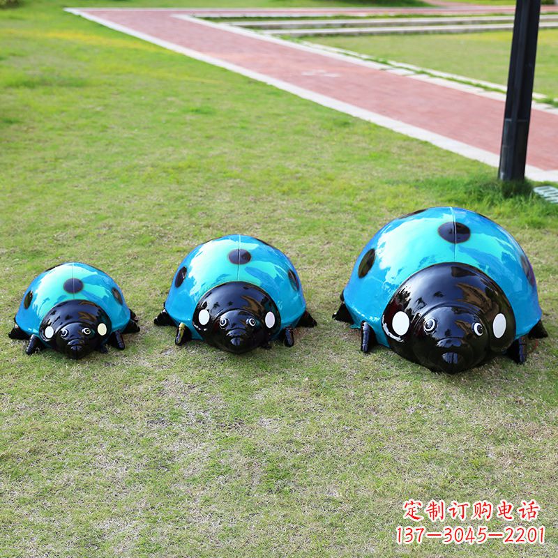 宁波中领雕塑青蓝瓢虫雕塑是一款独特而又精致的…