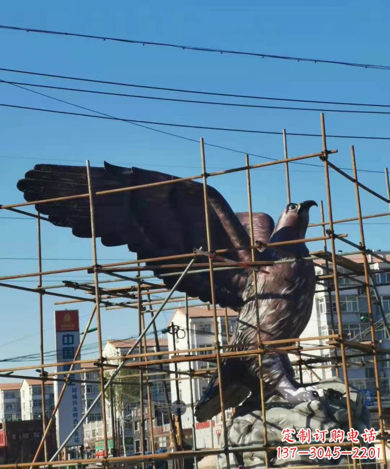 宁波老鹰动物铜雕