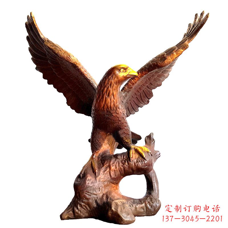 宁波中领雕塑推出的老鹰展翅铜雕绝对是一件可以…