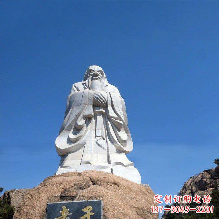宁波老子一指天 一指地的雕像