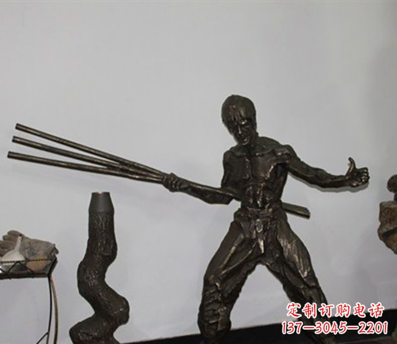 宁波海量李小龙铜雕尽显功夫之美