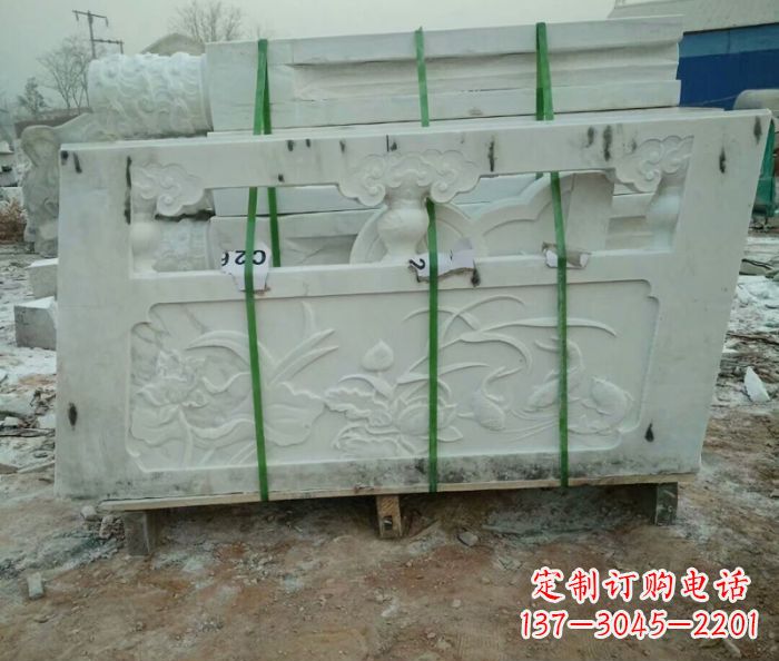 宁波高端汉白玉栏板雕塑,精致装点你的空间