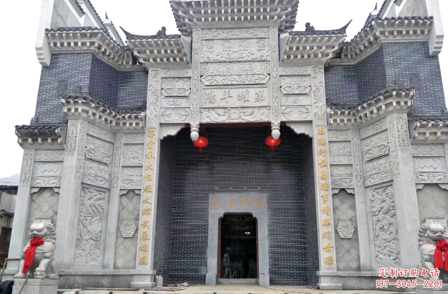 宁波陵园石雕牌坊|精湛的雕塑工艺