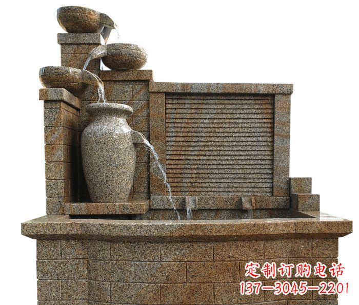 宁波中领雕塑专业定制水槽庭院石雕摆件,它们是…