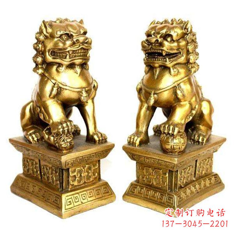 宁波鎏金故宫狮子,精美而堂皇的雕塑