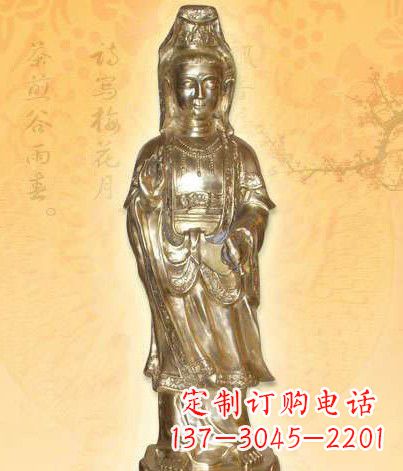 宁波鎏金观世音菩萨雕塑,让你神马都不愁