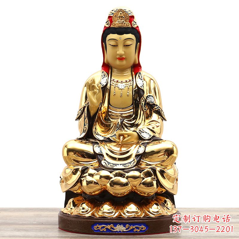 宁波荣耀观世音,精巧纯铜雕塑