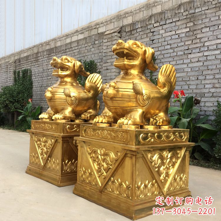宁波鎏金镇宅貔貅神兽动物铜雕