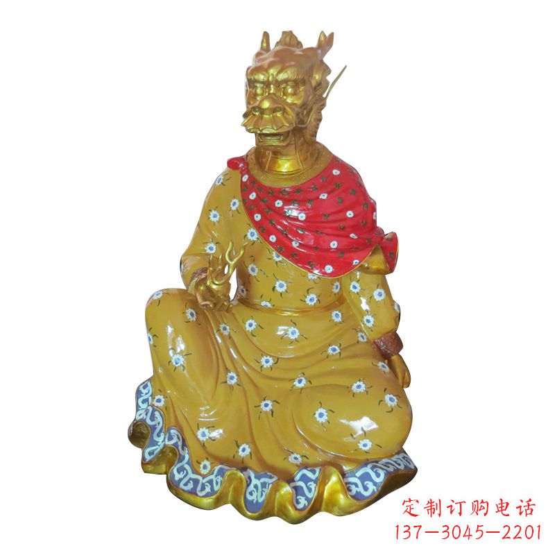 宁波龙-玻璃钢彩绘生肖雕塑
