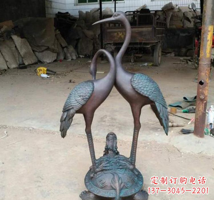 宁波龙龟仙鹤铜雕——传承传统，增添福气