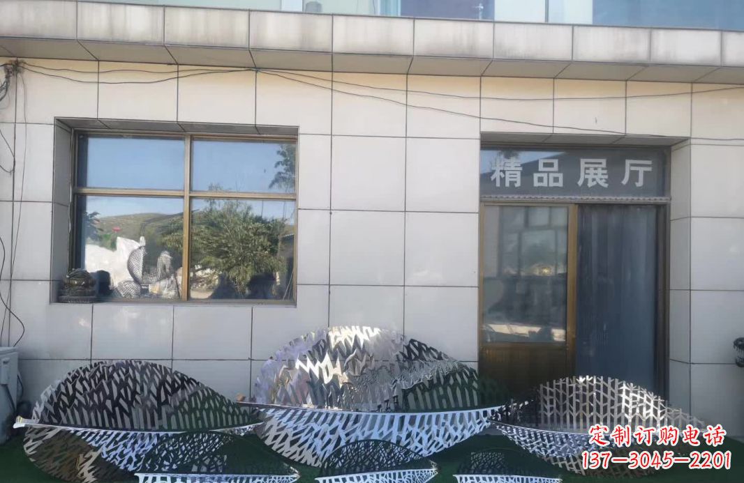 宁波镂空不锈钢树叶雕塑
