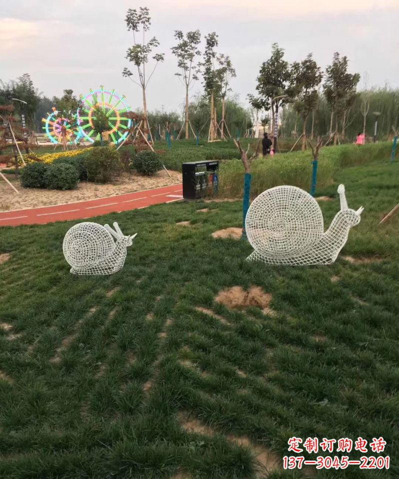 宁波镂空不锈钢蜗牛雕塑