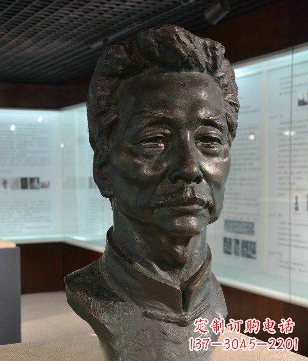 宁波鲁迅名人铜雕雕塑—传承文化，永久纪念