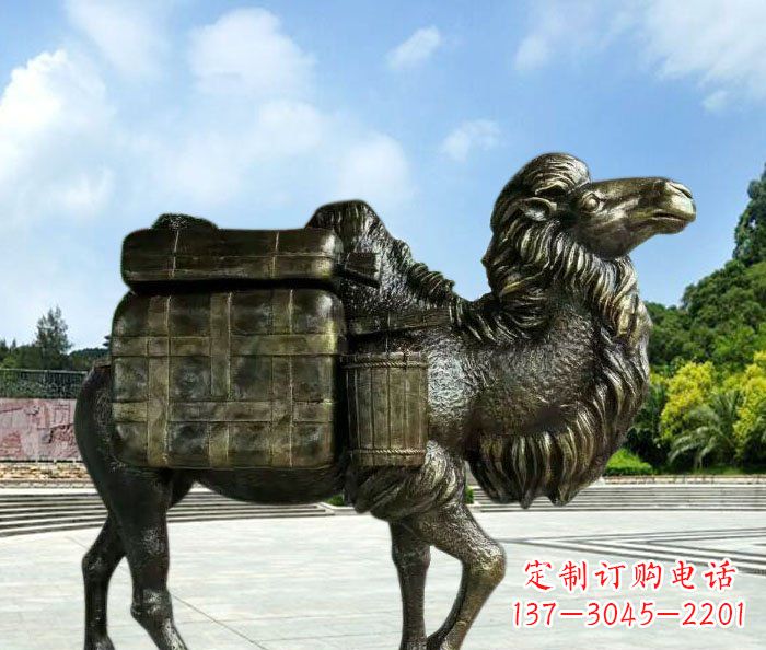 宁波骆驼动物铜雕 (3)