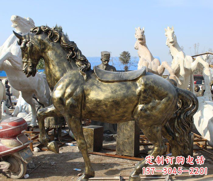 宁波马动物铜雕塑——精致细腻的手工工艺