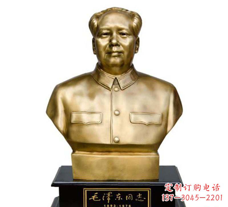 宁波毛泽东头像铜雕