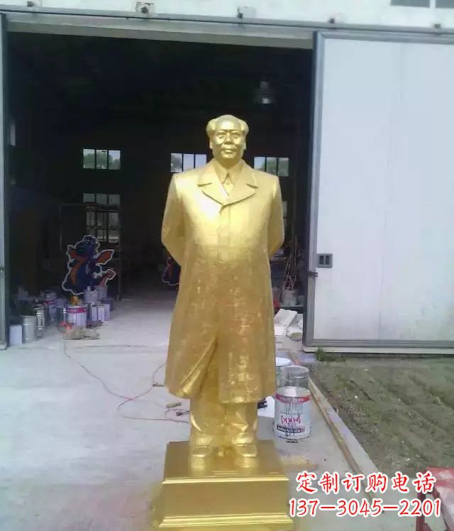 宁波毛主席广场伟人铜雕