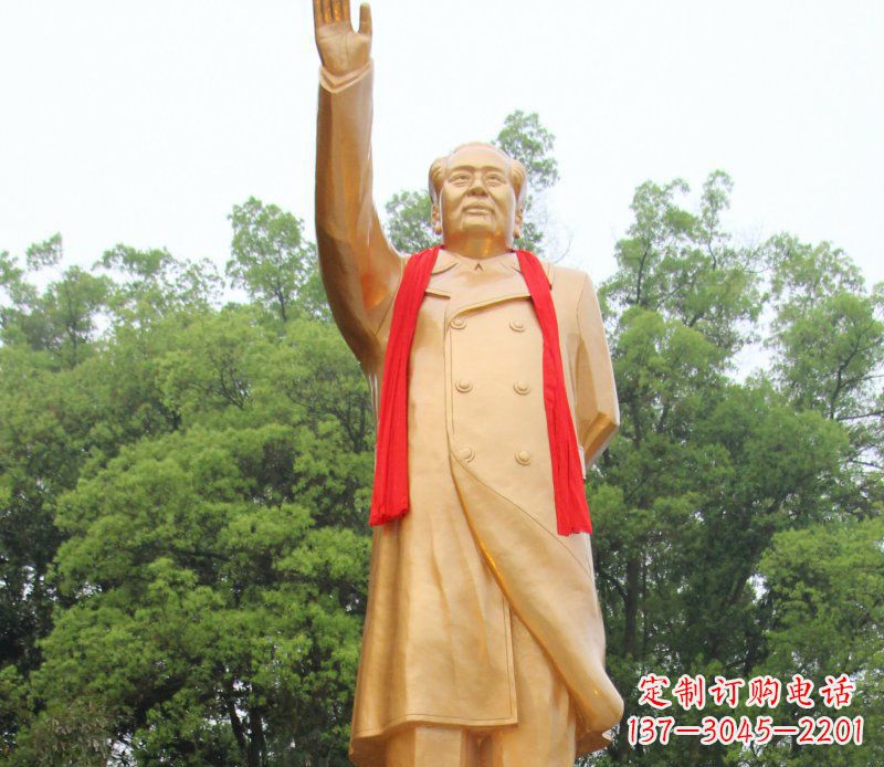 宁波伟人毛主席铜雕，展现中国历史精神